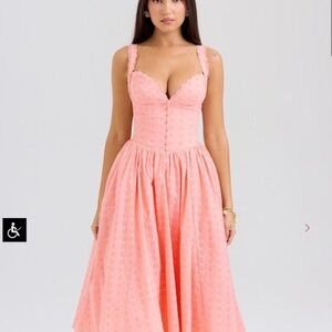 House of CB Pink Midi Dress